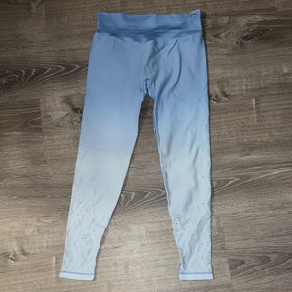 Light Blue Ombre Leggings PINK
